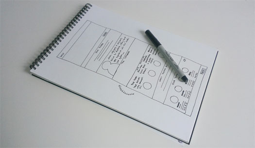 525x305 Use Paper Wireframe Tools To Create Incredible User Experiences - Pen And Paper Sketch