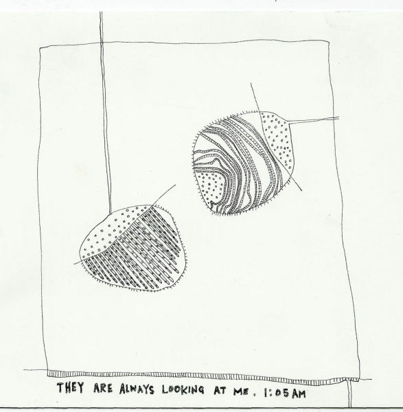 587x600 Yeji Jun Drawing I Can Smell With My Eyes - Pen And Paper Sketch