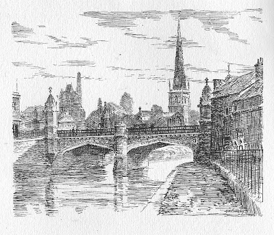 400x344 An Old Etching Or Pen And Ink Sketch - Pen Ink Sketch