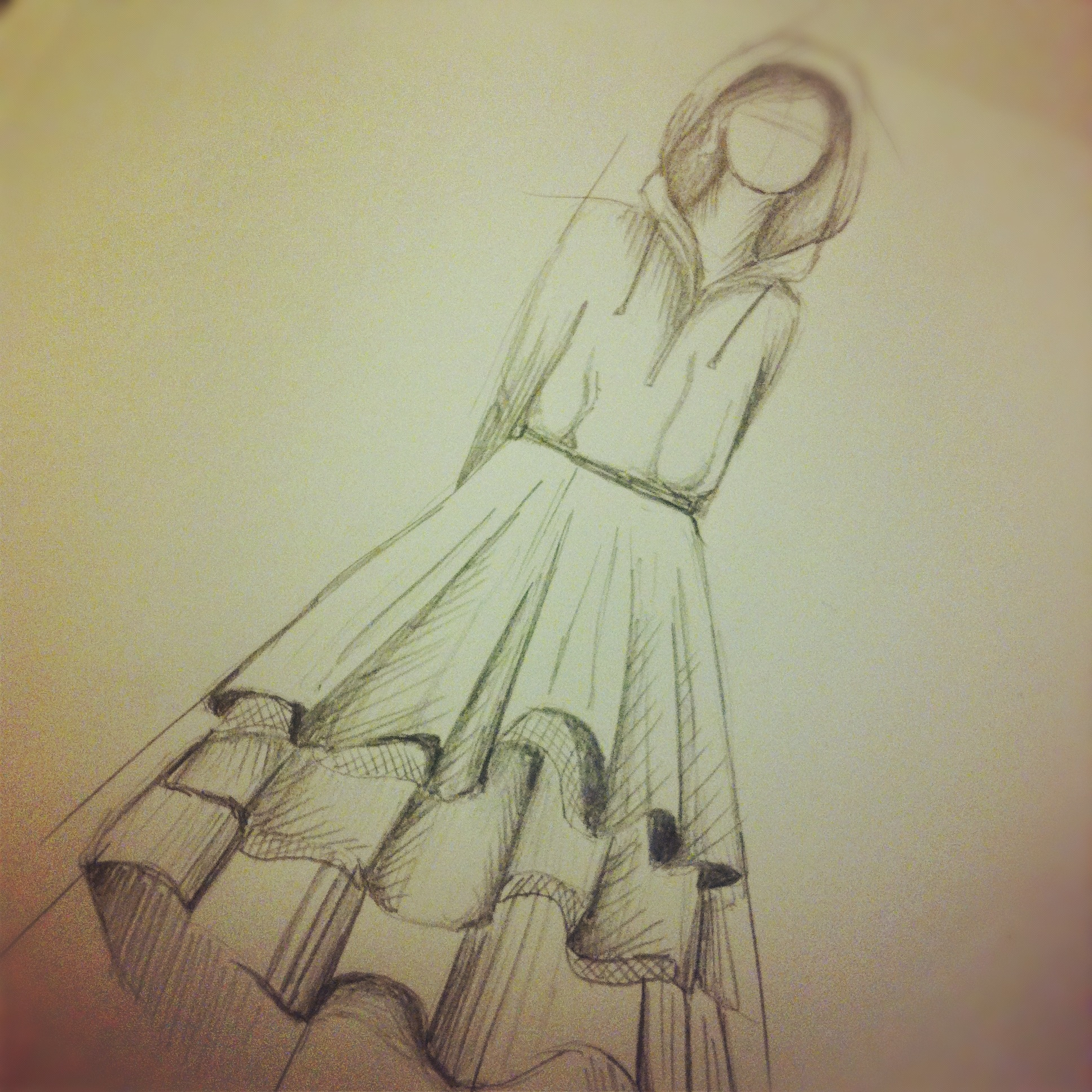 pencil fashion sketches