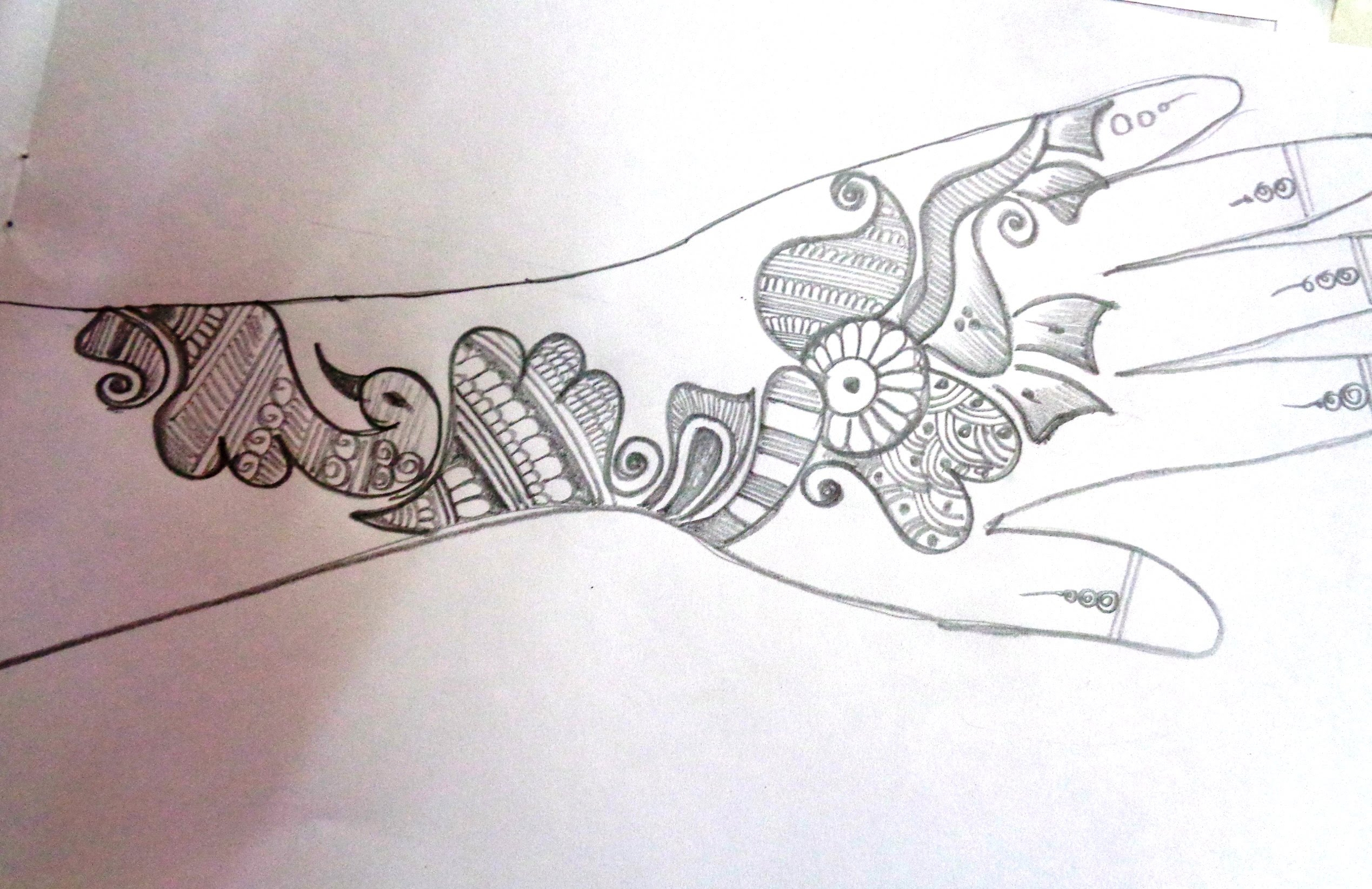2538x1645 Pencil Paper Drawing Henna Design Pictures - Pencil Design Sketch