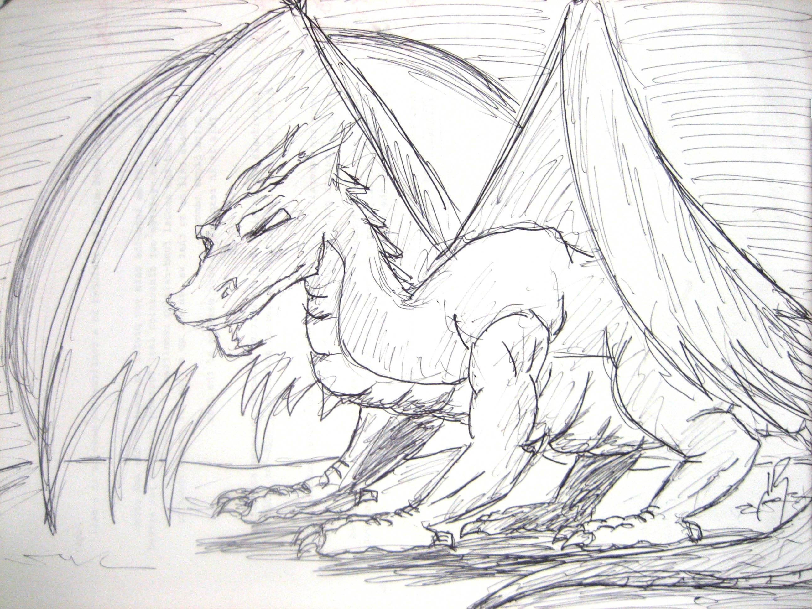 Картинки драконов карандашом