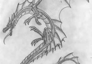 300x210 Awesome Dragon Drawings In Pencil Dragon Drawings In Pencil - Pencil Dragon Sketch