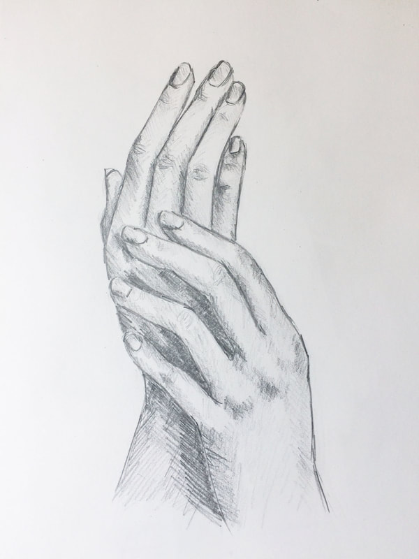 600x800 Latest Artwork Hand Pencil Sketches, Watercolor Glass Study And - Pencil Hand Sketch