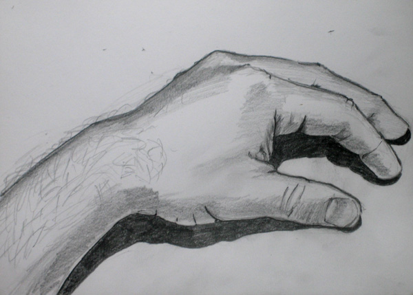 600x429 Pencil Art Photo Pencil Sketch Of Hand - Pencil Hand Sketch