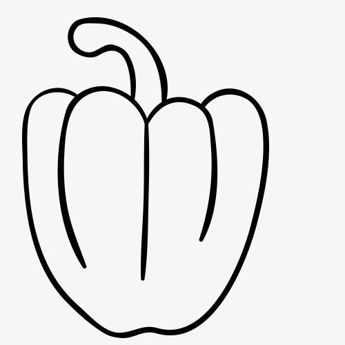 500x500 Stick Figure,kitchen,fruits And Vegetables,tableware,line Drawings - Pencil Line Sketch