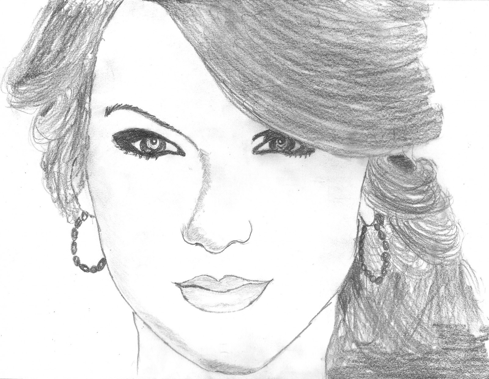 1600x1241 Taylor Swift Pencil Sketch - Pencil Photo Sketch