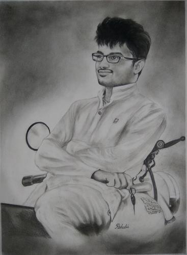 367x500 Handmade Pencil Sketch. Turn Photo To Portrait Painting - Pencil Photo Sketch