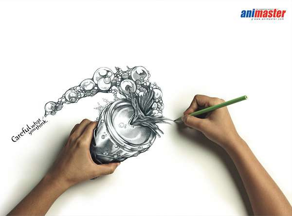 600x445 Creative Pencil Ads Rediffusion Dyampr - Pencil Sketch Animation