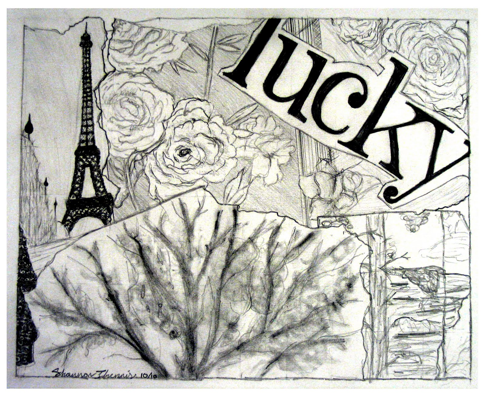 1600x1311 Think Art! - Pencil Sketch Collage