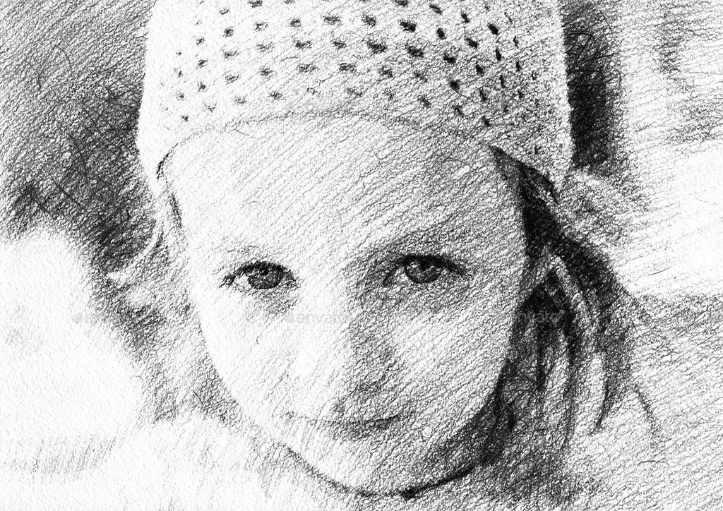 1024x724 Pencil Drawing Mockup - Pencil Sketch Converter