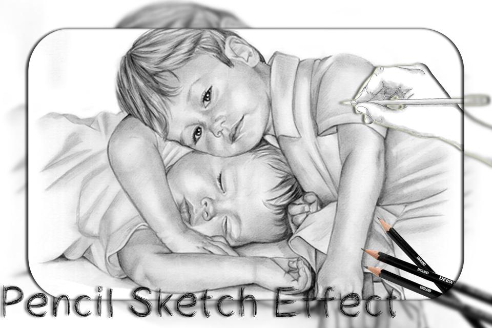 960x640 Pencil Sketch Photo Effectssketching Drawing Art - Pencil Sketch Download