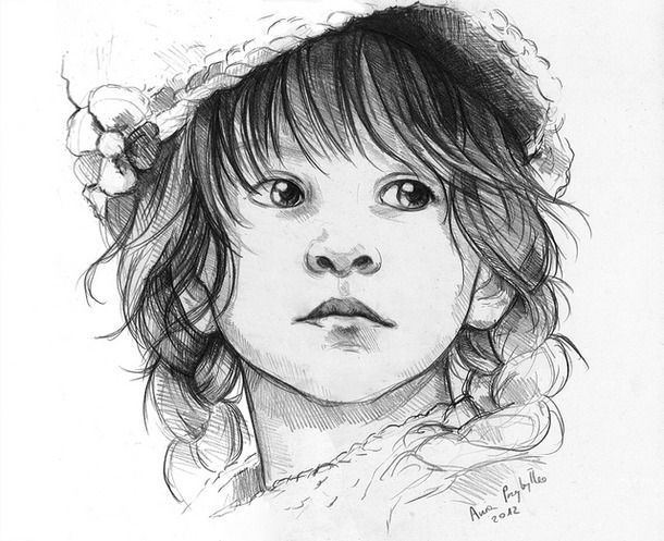 610x497 Baby Sketches - Pencil Sketch Drawing Gallery