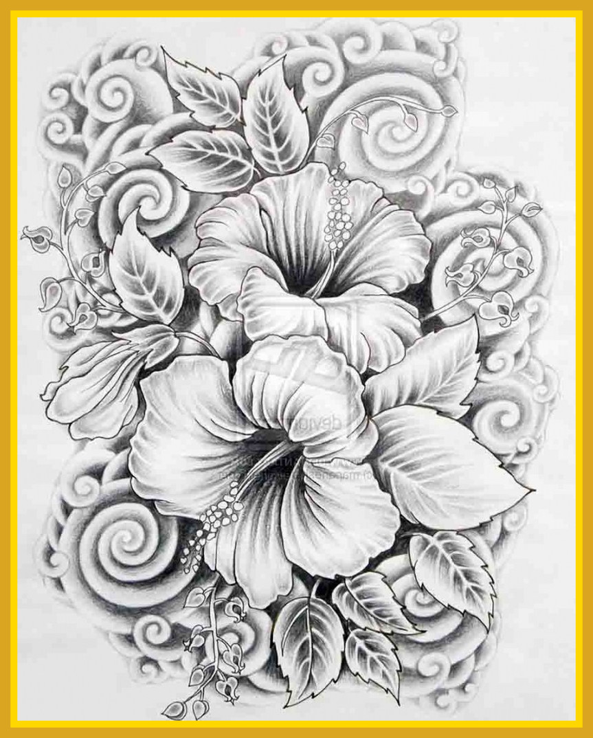 863x1074 Shocking Flower Pencil Sketch Gallery For Drawing Trend And Flower - Pencil Sketch Gallery