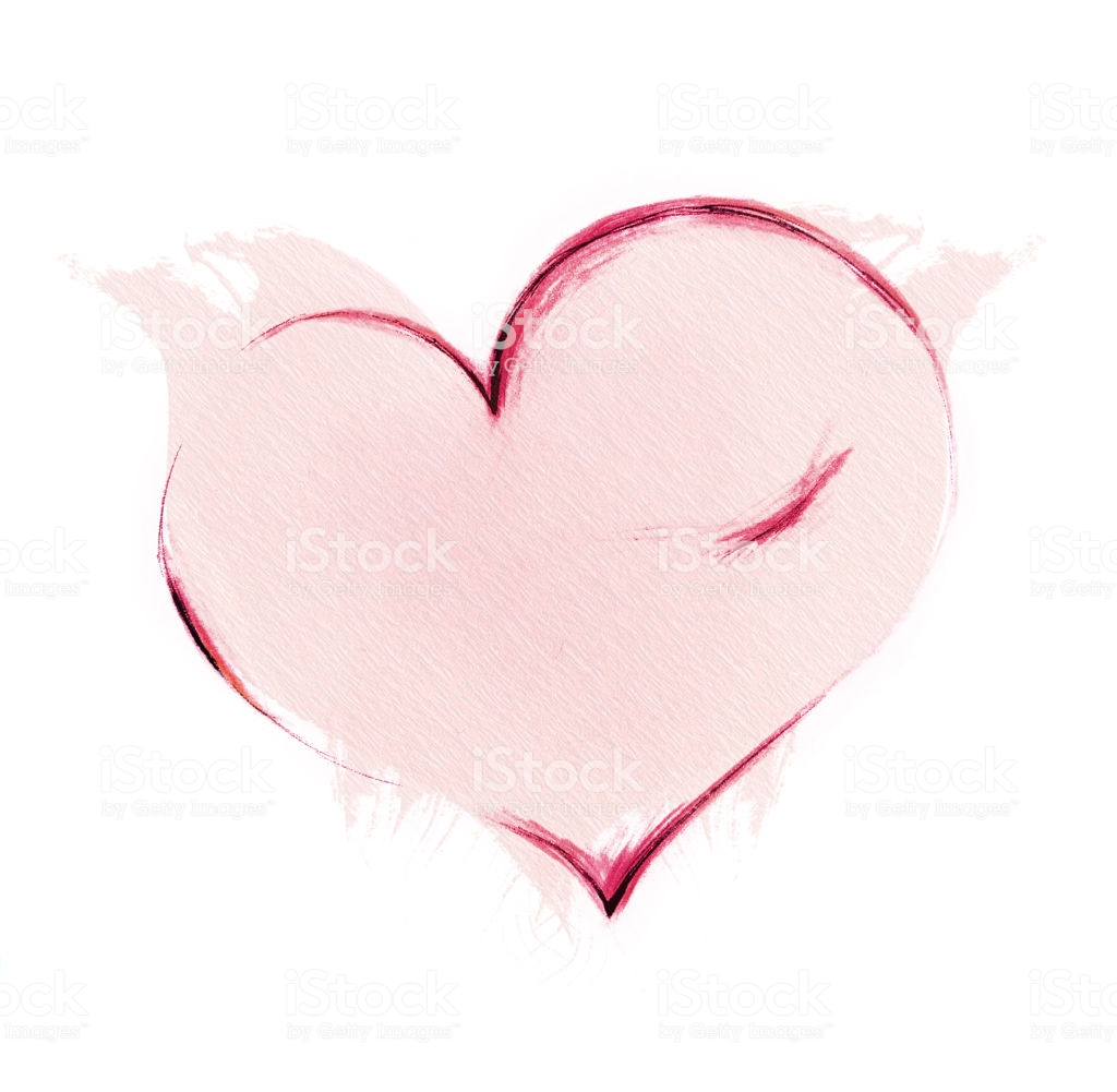 1024x1001 Pictures Heart Shape Pencil Sketch Photo, - Pencil Sketch Heart