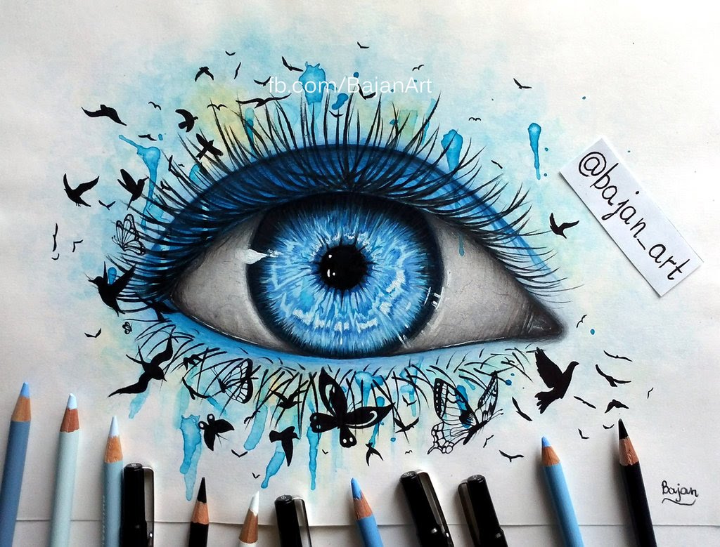 1024x779 Best Beautiful And Realistic Pencil Drawings Of Eyes Diy - Pencil Sketch Ideas