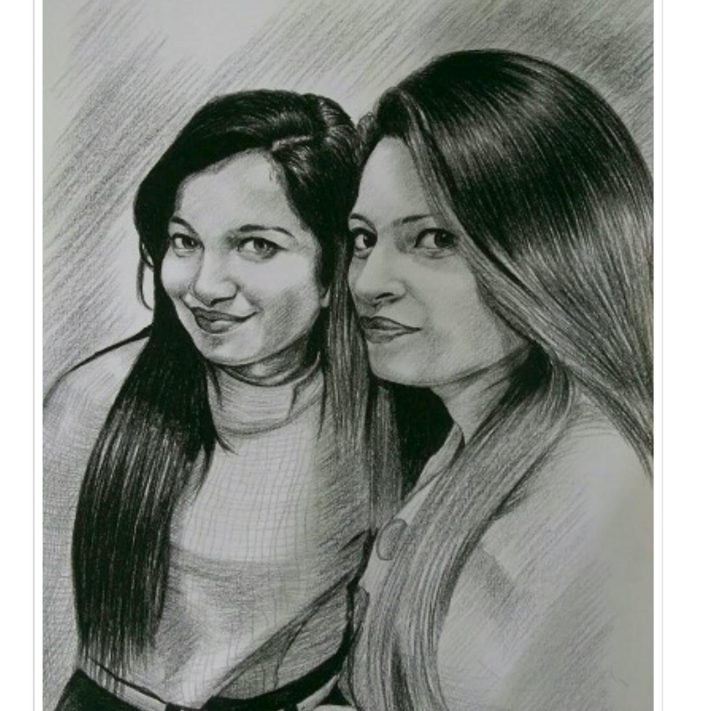 1372x1392 Pixelartindia Portrait Pencil Sketch - Pencil Sketch Images
