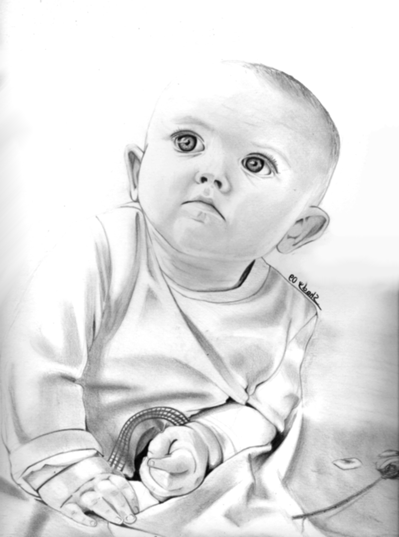 Pencil Sketch Of A Baby at PaintingValley.com | Explore collection of ...