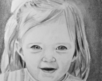 340x270 Pencil Drawings Amp Illustrations Etsy - Pencil Sketch Of A Baby