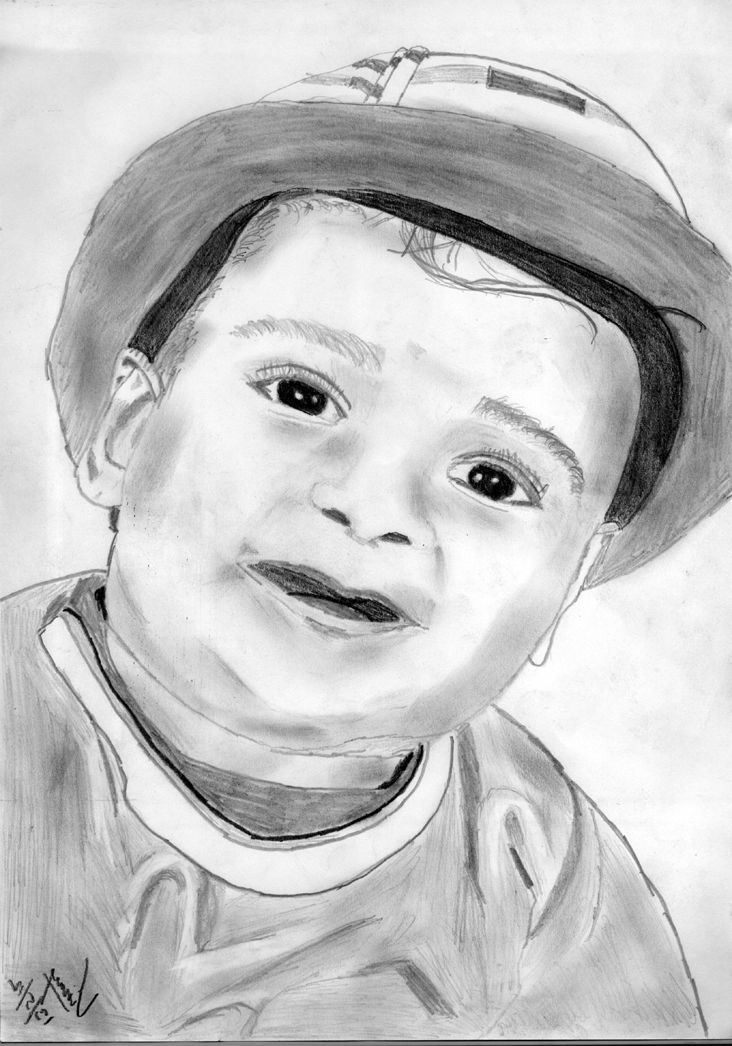 1059x1512 Sketches Of Cute Babies Pencil Sketches Of Cute Babies Pencil - Pencil Sketch Of A Baby