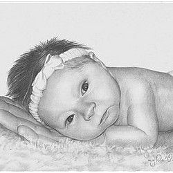 250x250 Drawn Baby Sketch - Pencil Sketch Of A Baby