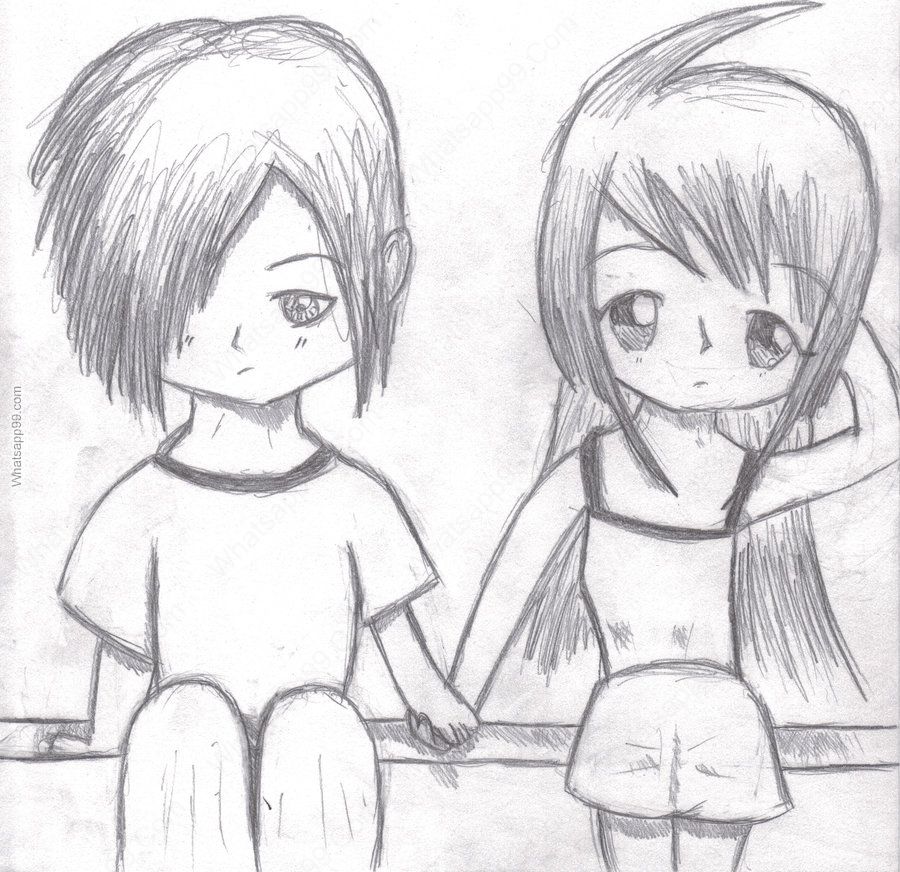 Boy And Girl Pencil Drawing Images Jameslemingthon Blog