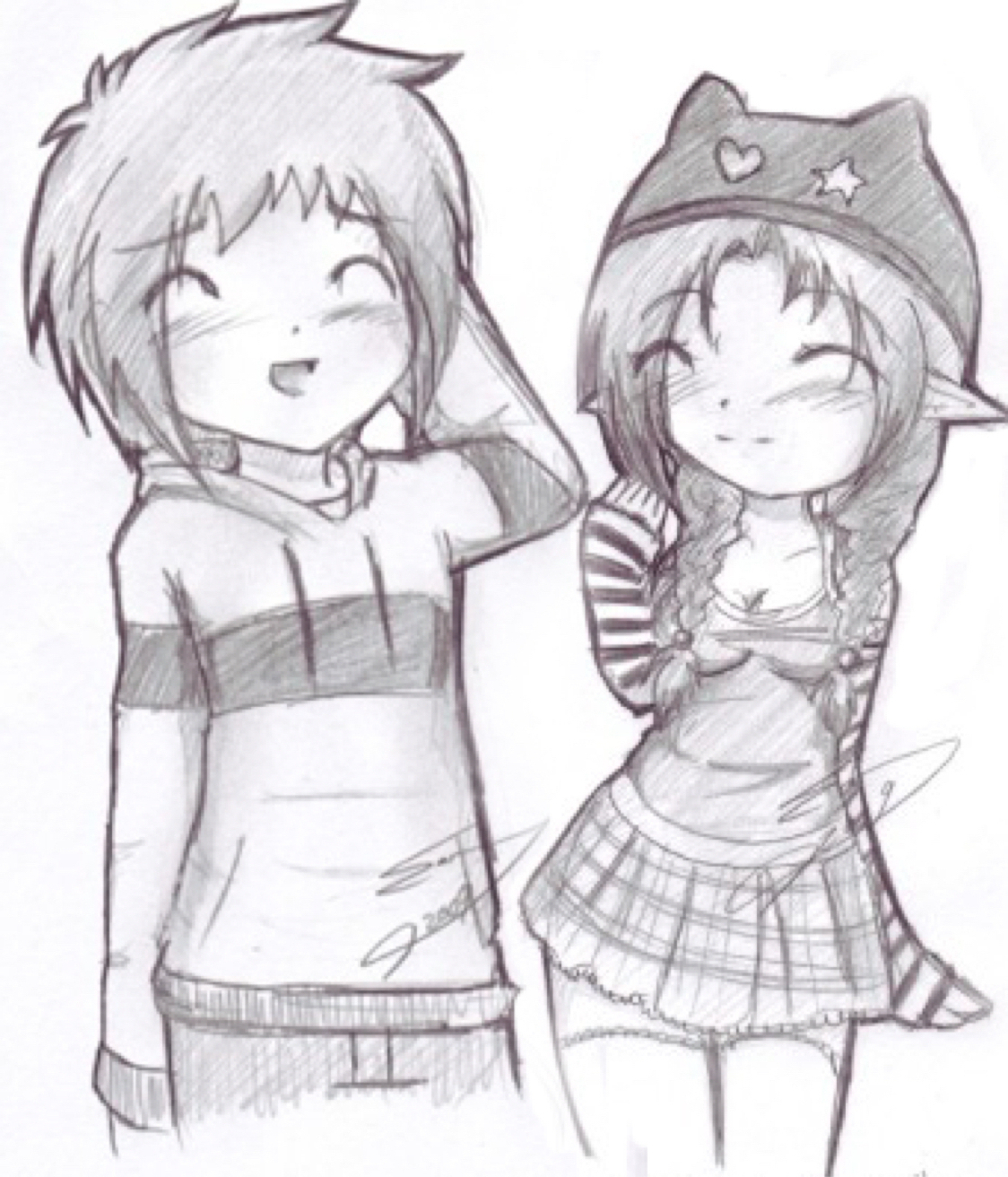 Orasnap Bff Best Friend Drawings Boy And Girl