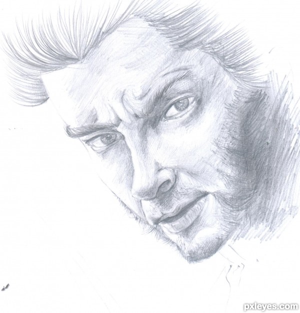 600x627 How To Draw A Realistic Face Sketch Of Wolverine - Pencil Sketch Of Human Face