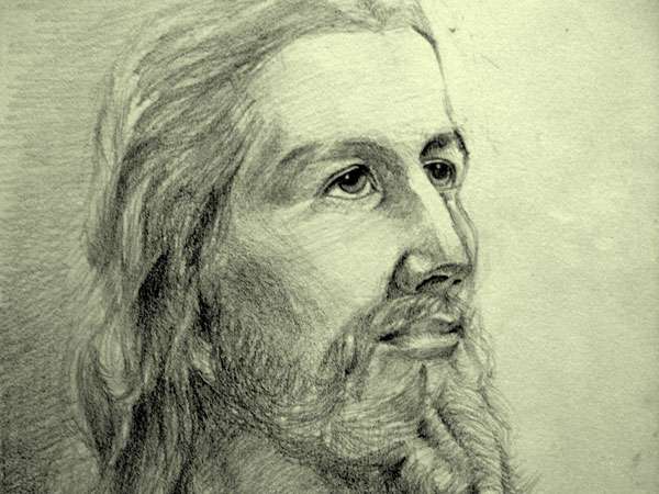 600x450 How To Draw Jesus Face Luxury Pencil Drawings Colored Pencil - Pencil Sketch Of Jesus Face