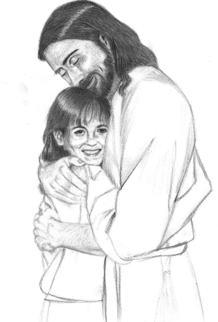 699x1030 Pencil Drawings Of Jesus - Pencil Sketch Of Jesus Face