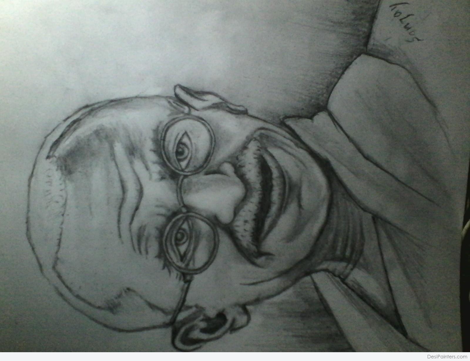 1600x1230 Pencil Sketch Of Mahatma Gandhi - Pencil Sketch Of Mahatma Gandhi