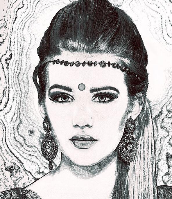 592x685 Pencil Sketch - Pencil Sketch Photoshop Action