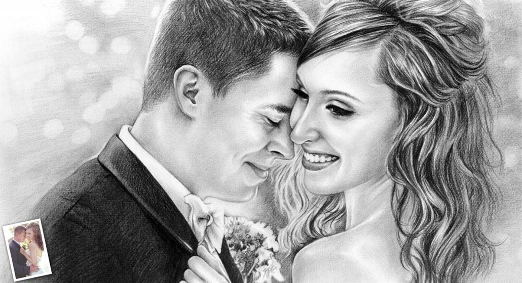 1030x560 Hand Drawn Pencil Sketch From Photos - Pencil Sketch Pictures