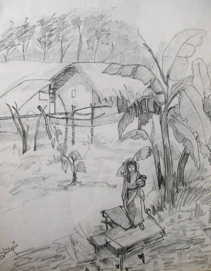 825x1059 Pencil Sketch Touchtalent - Pencil Sketch Pictures