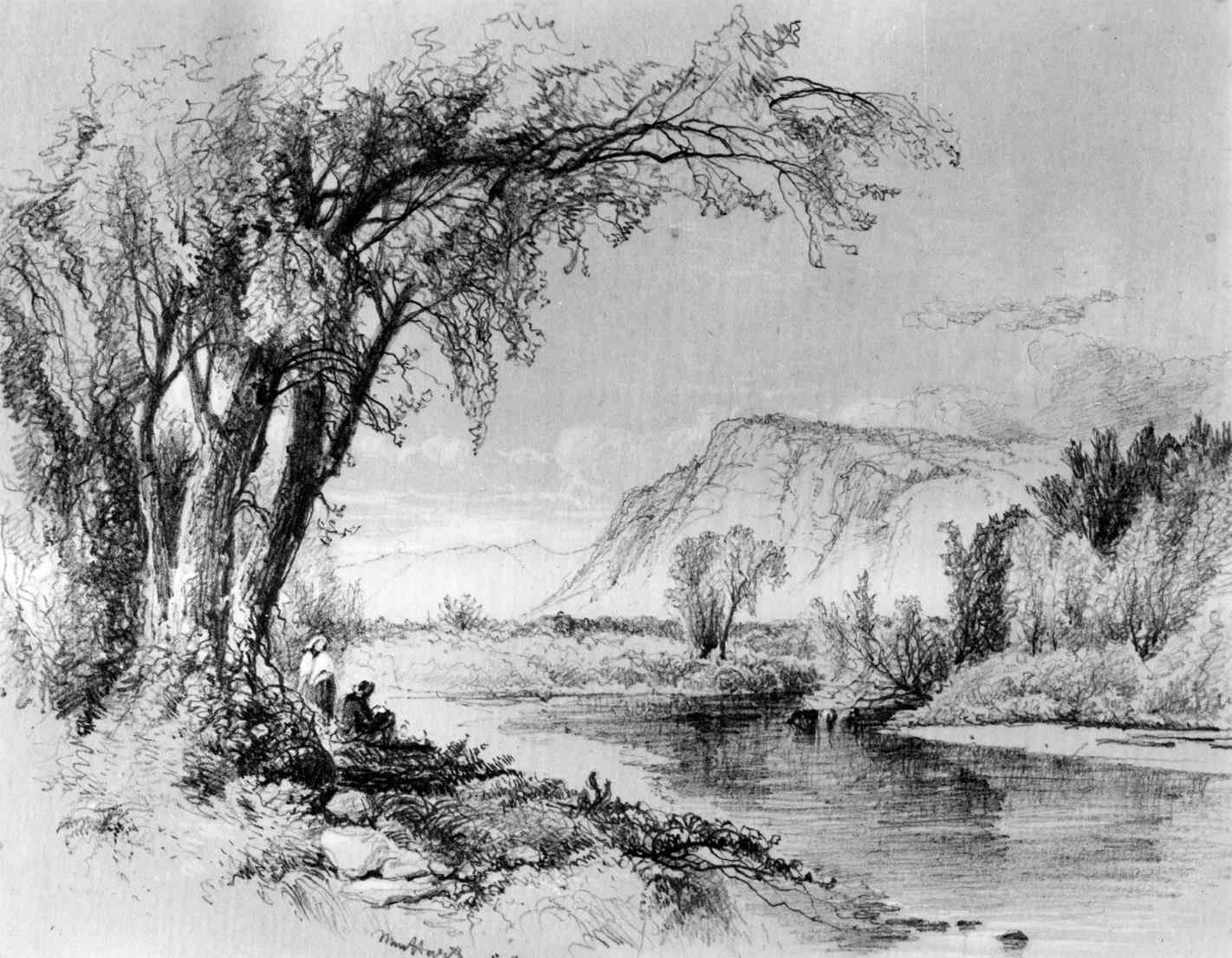 Beautiful Scenery Drawing With Pencil Easy - Easy drawing ideas for