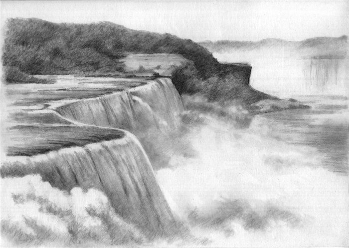 Pencil Drawing Beautiful Scenery Sketch - img-BachYen