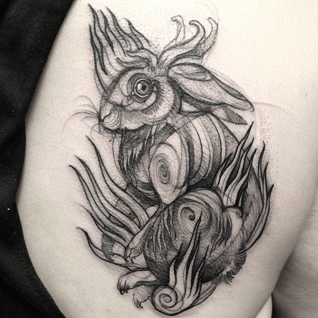 640x640 Sketch Tattoos That Look Like Pencil Drawings By Nomi Chi - Pencil Sketch Tattoo