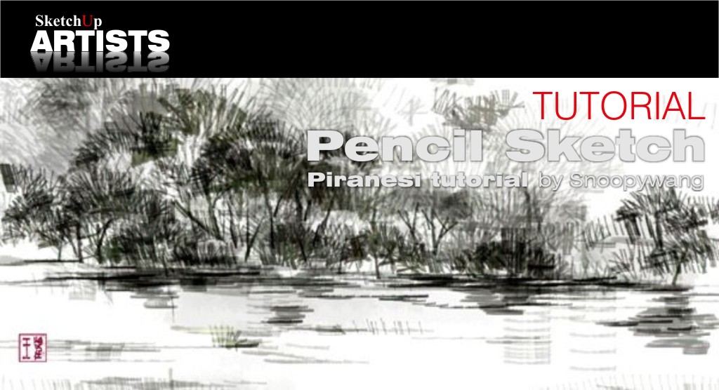 1024x556 Pencil Sketch Tutorial Sketchup 3d Rendering Tutorials By - Pencil Sketch Tutorial