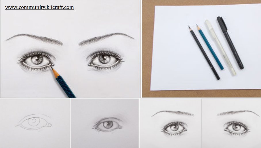 907x514 Diy Pencil Sketching Tutorial How To Make Realistic Eyes - Pencil Sketch Tutorial