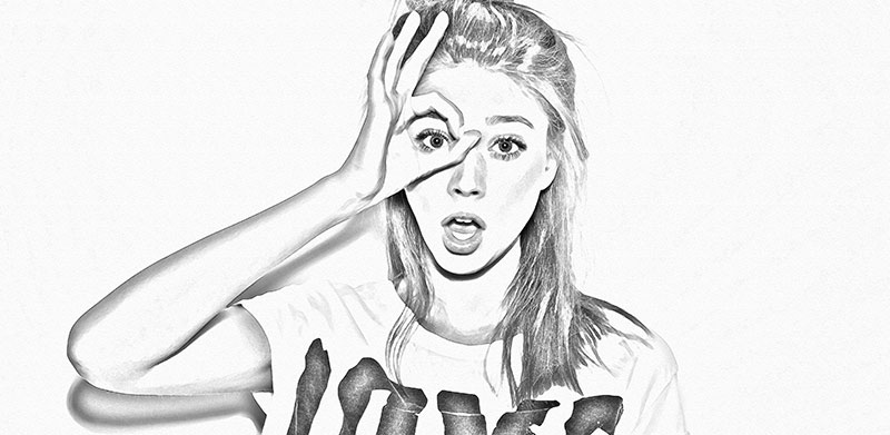 800x391 Video Tutorial Pencil Sketch Drawing Effect In Adobe Photoshop - Pencil Sketch Video