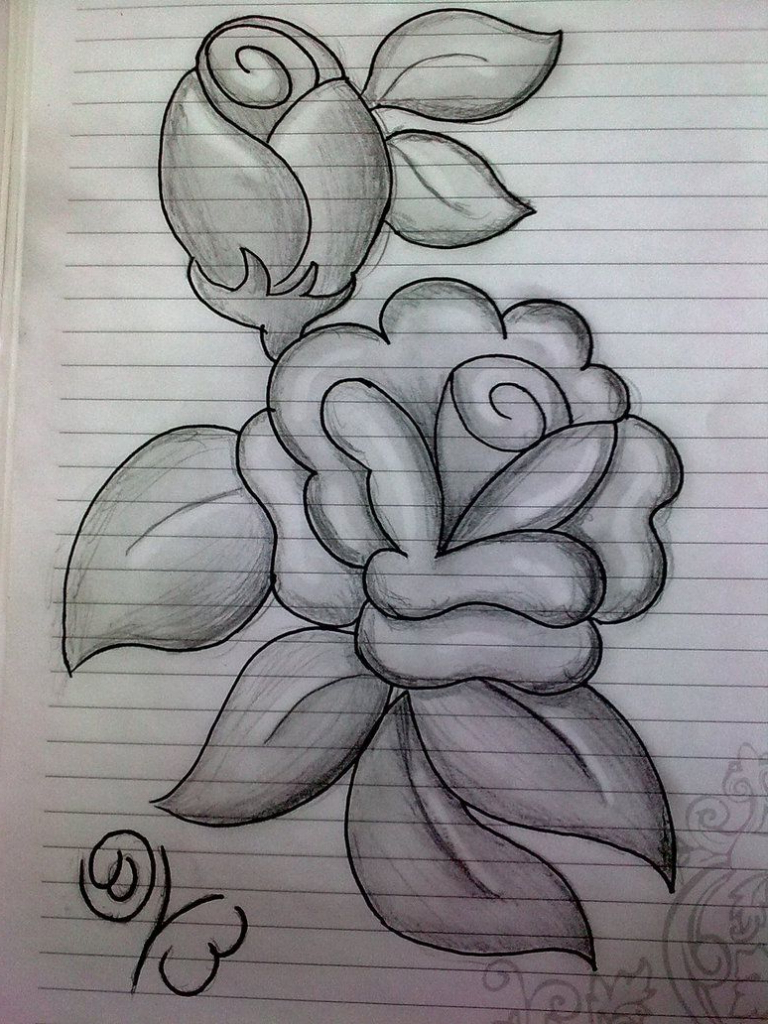 Pencil Sketches Of Flowers at PaintingValley.com | Explore collection ...