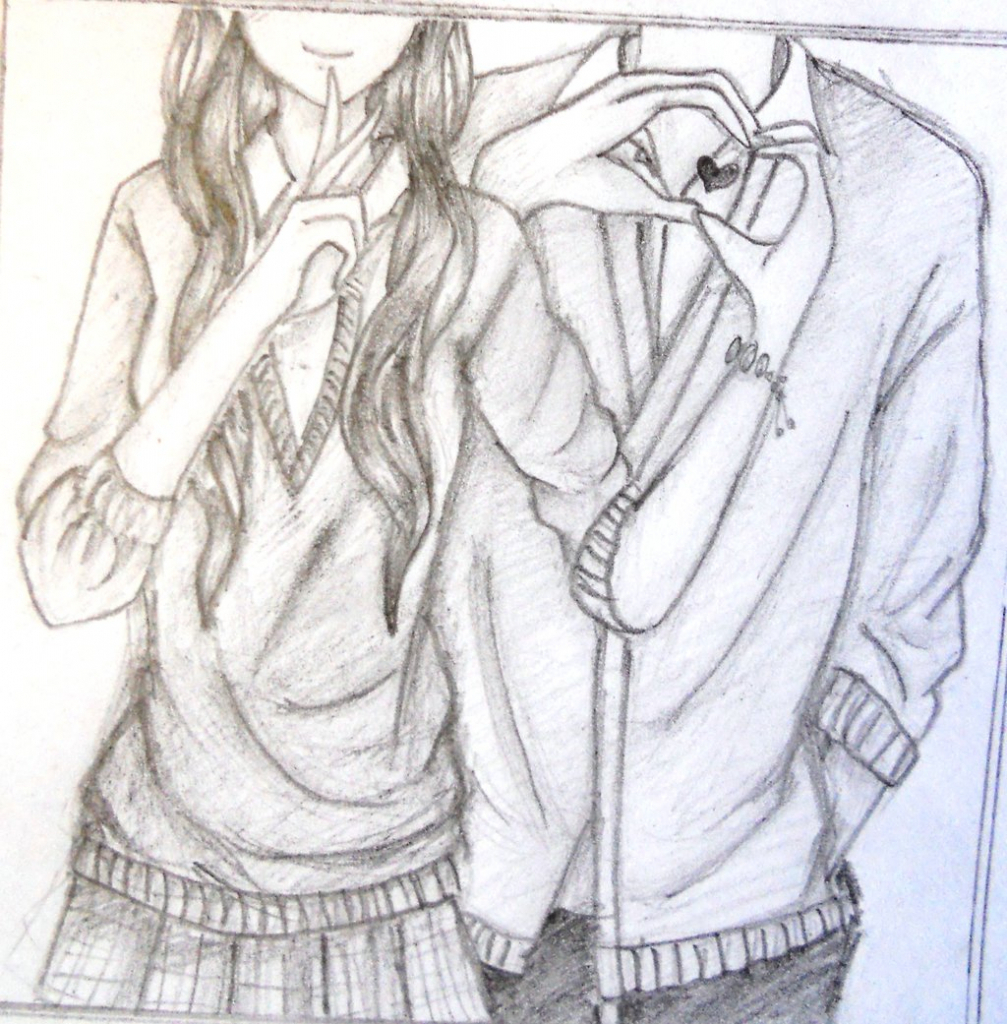 Pencil Drawing Couple Pics - bestpencildrawing