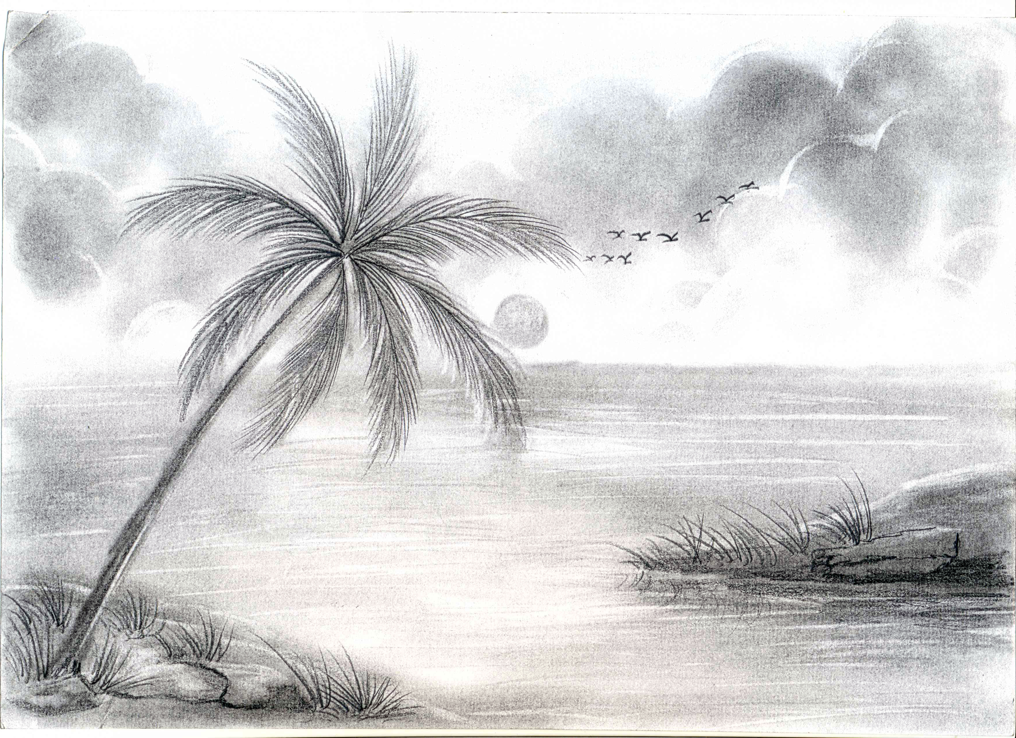 Pencil Sketches Of Nature At Paintingvalley Com Explore Collection Of Pencil Sketches Of Nature