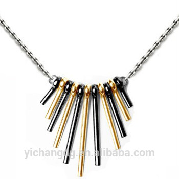 350x350 Wholesale Tube Design Stainless Steel Jewelry New Sketch Necklace - Pendant Sketch