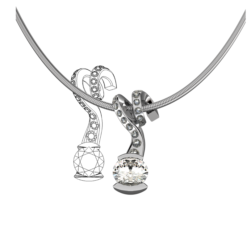 800x800 Jewellery Remodelling - Pendant Sketch