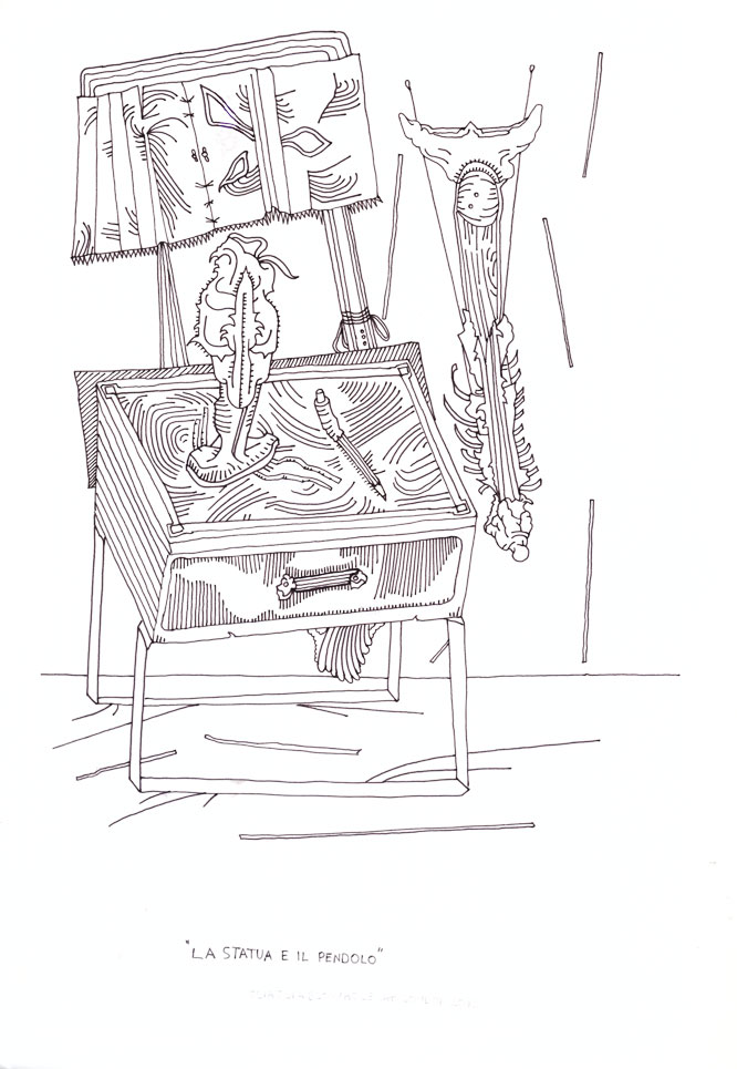 666x965 The Figurine And The Pendulum Christian Sciascia Blowhole - Pendulum Sketch