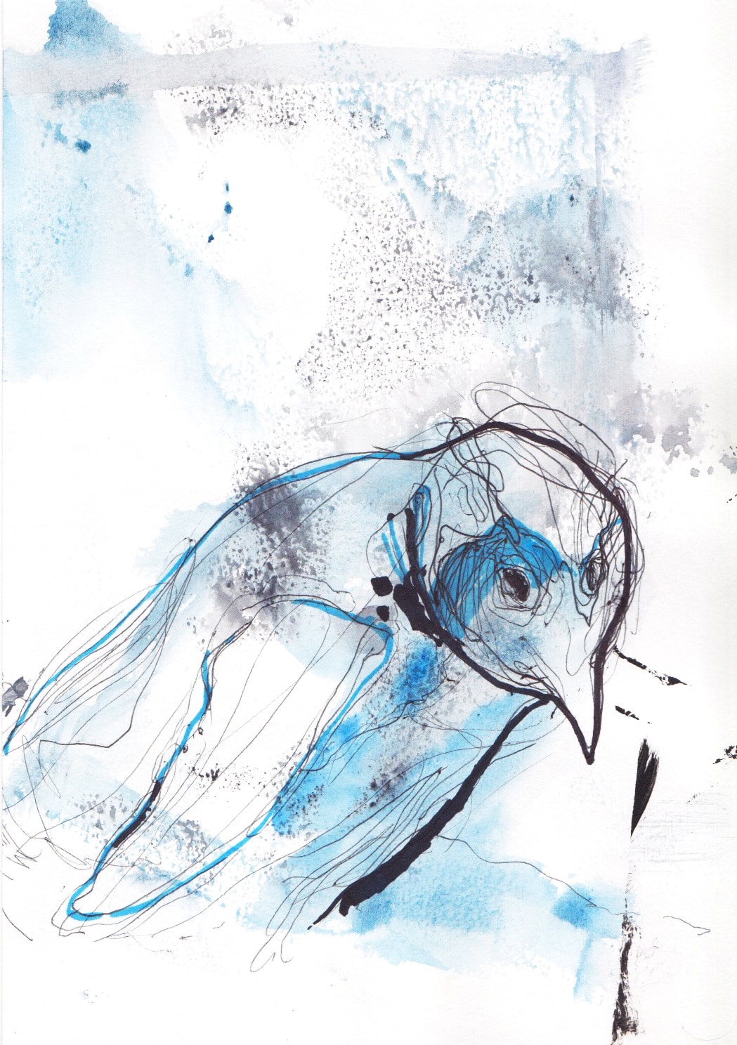 1049x1488 Ice Penguin Sketch - Penguin Sketch