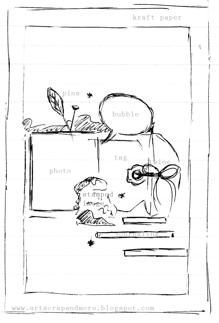 750x1103 Art Scrap Amp More Scrapbooking With Penny Black - Penny Board Sketch