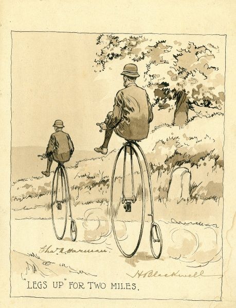 459x600 Penny Farthing Sketch - Penny Sketch