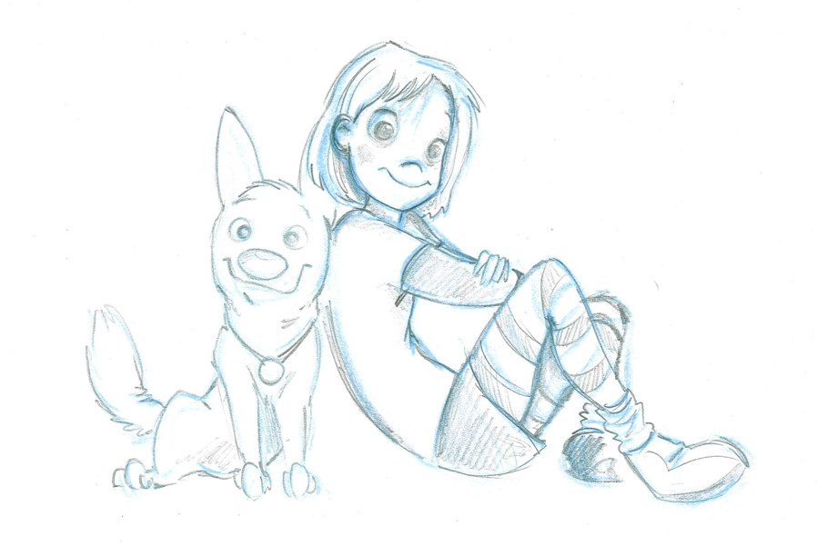 898x601 Bolt And Penny By Lelpel - Penny Sketch